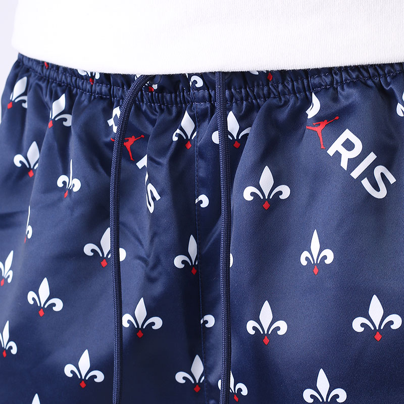 женские синие шорты  Jordan Paris Saint-Germain Women's Printed Shorts DC3821-410 - цена, описание, фото 4